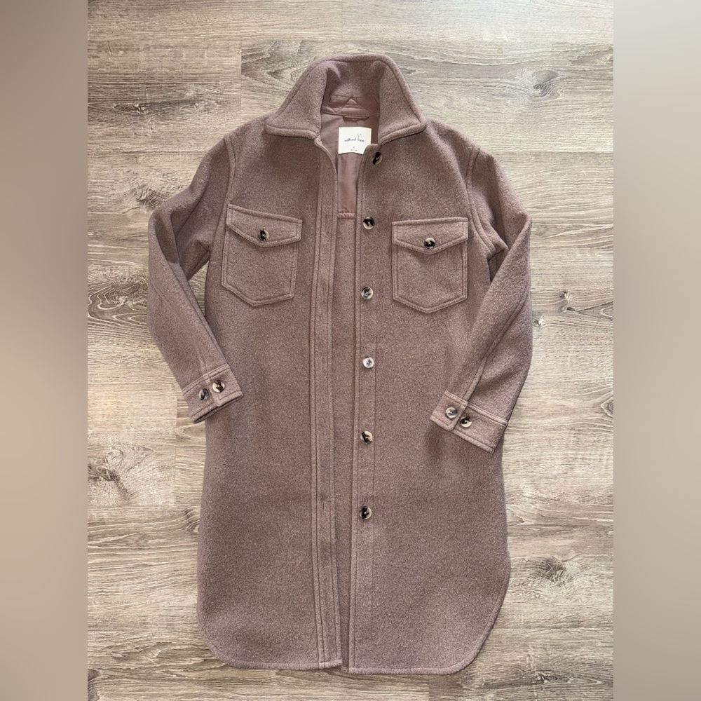 Wilfred Dusty Pink Button-Up Jacket